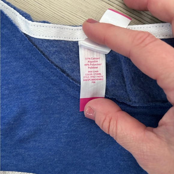 Blue cotton loungewear set with "Need Coffee" graphic #loungewear NWT size large - Picture 4 of 6